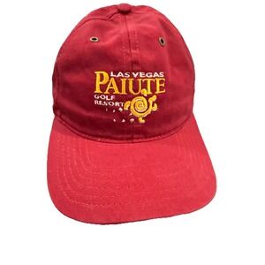 Paiute Golf Resort Las Vegas Hat Mens Red Gold H186
